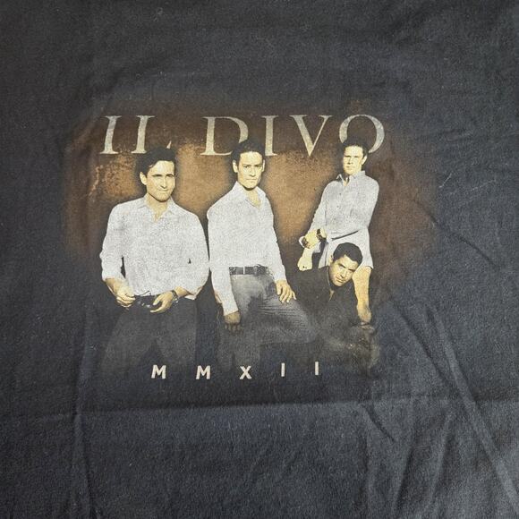 Il Divo Wicked Game World Tour Shirt Mens XL Black 2012 Band Concert Tee - Picture 3 of 12